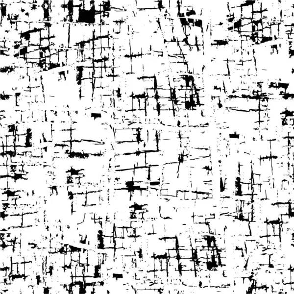 Fond Affligé Texture Noire Blanche Avec Des Rayures Illustration Vectorielle — Image vectorielle
