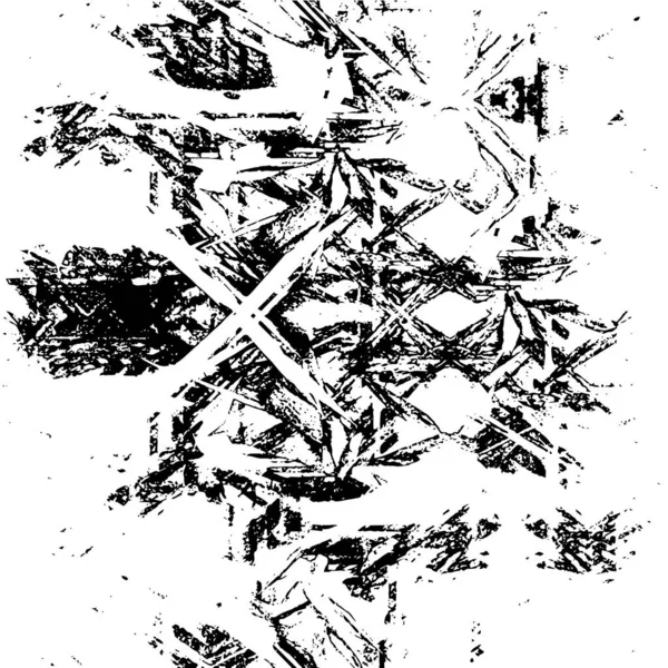 Verontruste Achtergrond Zwart Wit Textuur Met Krassen Abstracte Vector Illustratie — Stockvector