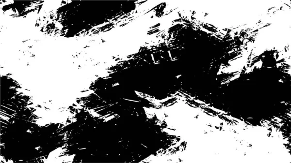 带有划痕的黑白纹理的苦恼背景 抽象向量说明 — 图库矢量图片