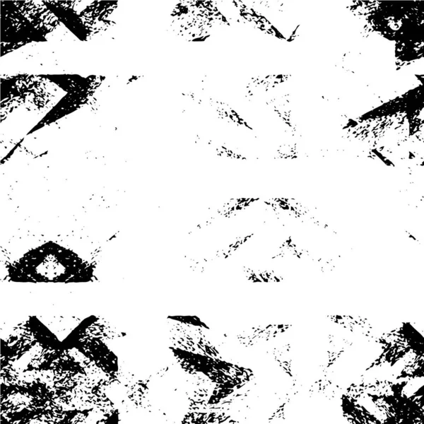 Verstörter Hintergrund Schwarz Weißer Textur Mit Kratzern Abstrakte Vektorillustration — Stockvektor