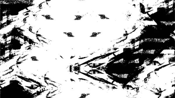 Distressed Background Μαύρο Και Άσπρο Υφή Γρατσουνιές Αφηρημένη Διανυσματική Απεικόνιση — Διανυσματικό Αρχείο