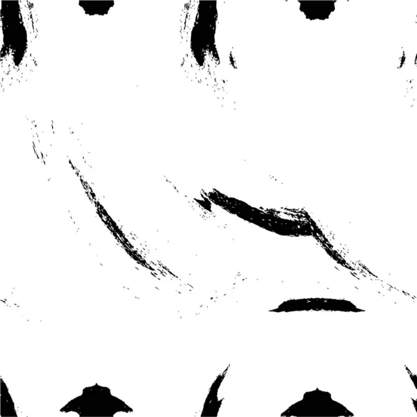 Černobílá Monochromatická Textura Ošlehaný Pozadí — Stockový vektor