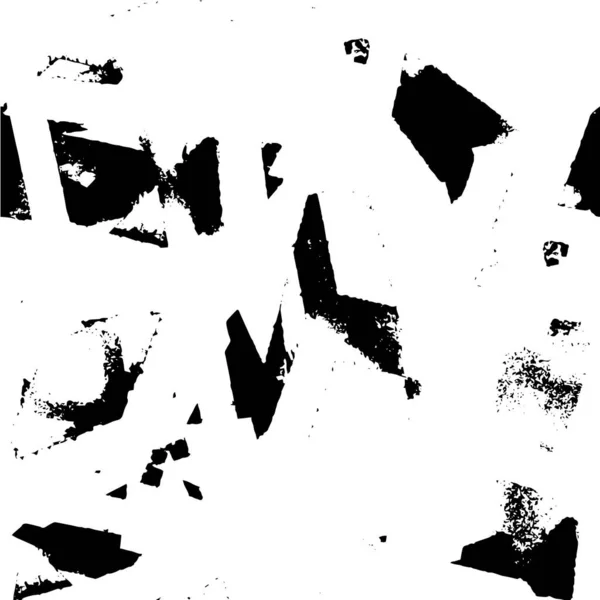 Черно Белая Монохромная Текстура Изматывающий Фон — стоковый вектор