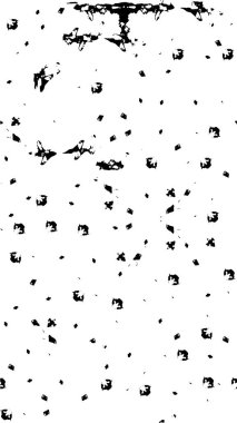 Siyah ve beyaz olarak sıkıntılı bir doku. Grunge vektör çizimi. Grunge örtüsü ve çizgiler. soyut vektör dokusu