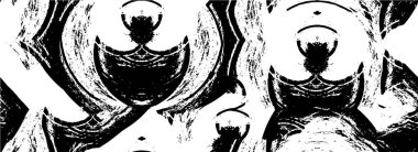 Siyah ve beyaz olarak sıkıntılı bir doku. Grunge vektör çizimi. Grunge örtüsü ve çizgiler. soyut vektör dokusu