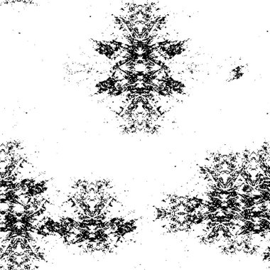 Siyah ve beyaz olarak sıkıntılı bir doku. Grunge vektör çizimi. Grunge örtüsü ve çizgiler. soyut vektör dokusu