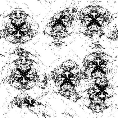 Siyah ve beyaz olarak sıkıntılı bir doku. Grunge vektör çizimi. Grunge örtüsü ve çizgiler. soyut vektör dokusu