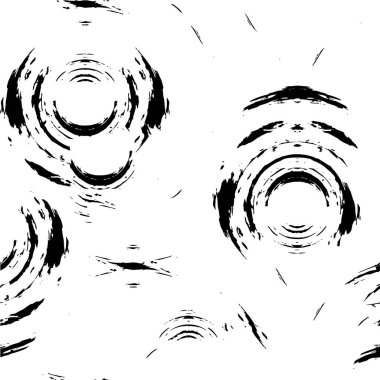 Çatlamış beton tabakasının gergin dokusu. Taş ya da asfalt. grunge yarım ton bir vektör illüstrasyonu