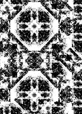 Çatlamış beton tabakasının gergin dokusu. Taş ya da asfalt. grunge yarım ton bir vektör illüstrasyonu