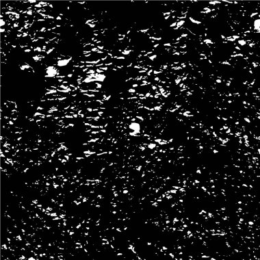 Çatlamış beton tabakasının gergin dokusu. Taş ya da asfalt. grunge yarım ton bir vektör illüstrasyonu