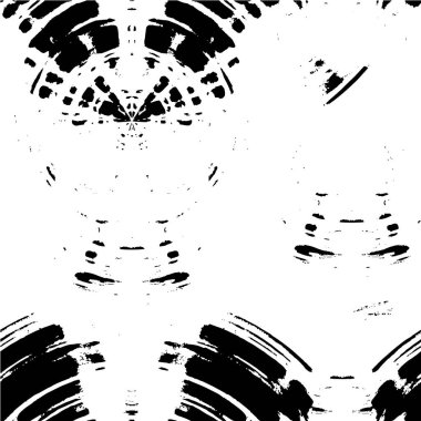 Çatlamış beton tabakasının gergin dokusu. Taş ya da asfalt. grunge yarım ton bir vektör illüstrasyonu