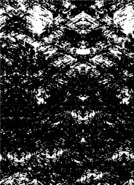 Çatlamış beton tabakasının gergin dokusu. Taş ya da asfalt. grunge yarım ton bir vektör illüstrasyonu