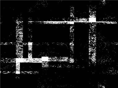 Çatlamış beton tabakasının gergin dokusu. Taş ya da asfalt. grunge yarım ton bir vektör illüstrasyonu