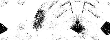 Çatlamış beton tabakasının gergin dokusu. Taş ya da asfalt. grunge yarım ton bir vektör illüstrasyonu