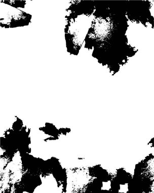 Çatlamış beton tabakasının gergin dokusu. Taş ya da asfalt. grunge yarım ton bir vektör illüstrasyonu