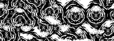 Çatlamış beton tabakasının gergin dokusu. Taş ya da asfalt. grunge yarım ton bir vektör illüstrasyonu