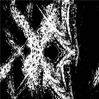 Çatlamış beton tabakasının gergin dokusu. Taş ya da asfalt. grunge yarım ton bir vektör illüstrasyonu