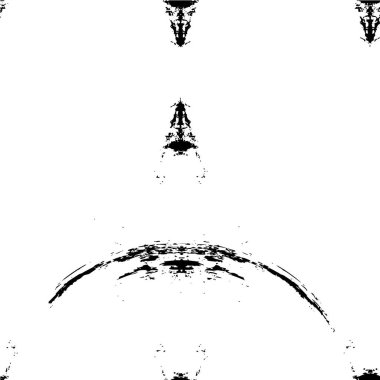 Çatlamış beton tabakasının gergin dokusu. Taş ya da asfalt. grunge yarım ton bir vektör illüstrasyonu