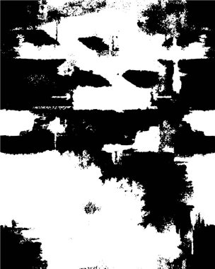 Çatlamış beton tabakasının gergin dokusu. Taş ya da asfalt. grunge yarım ton bir vektör illüstrasyonu