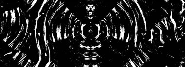 Çatlamış beton tabakasının gergin dokusu. Taş ya da asfalt. grunge yarım ton bir vektör illüstrasyonu