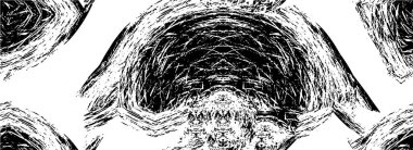 Çizikler ve soyut duvar kağıtlarıyla dolu siyah beyaz bir zemin