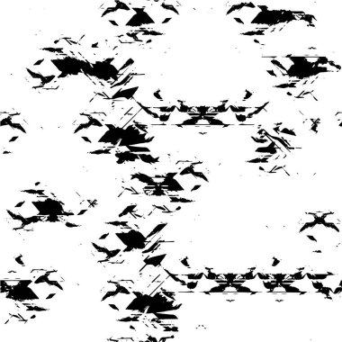 Beyaz ve siyah tonlarda kusursuz soyut desen