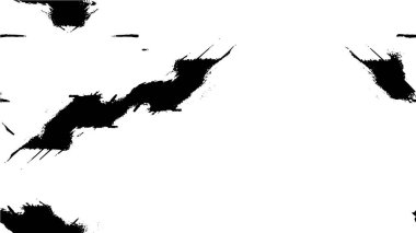 siyah ve beyaz çizikler. Beton yüzeyde sıkıntılı boya