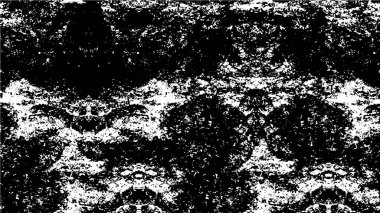 siyah ve beyaz çizikler. Beton yüzeyde sıkıntılı boya