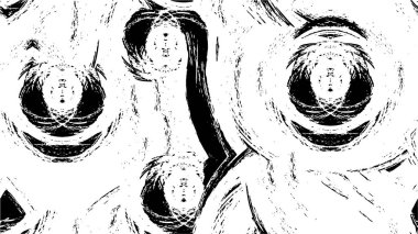 Çiziklerin siyah ve beyaz çizimleri, soyut duvar kağıtları 