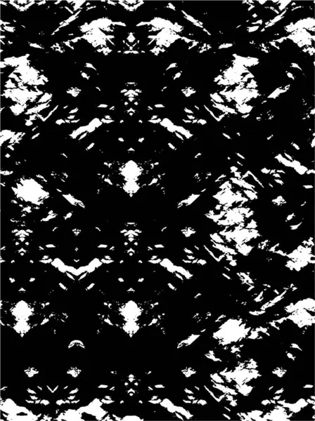 Textura Angustiada Blanco Negro Ilustración Del Vector Grunge Superposición Grunge — Vector de stock