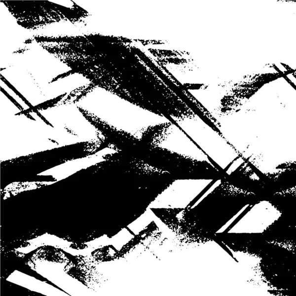 Texture Affligée Noir Blanc Illustration Vectorielle Grunge Superposition Lignes Grunge — Image vectorielle