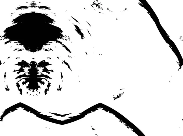 Ztrápená Textura Černobílé Barvě Grunge Vektorová Ilustrace Grunge Overlay Lines — Stockový vektor