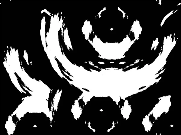 Textura Angustiada Blanco Negro Ilustración Del Vector Grunge Superposición Grunge — Vector de stock