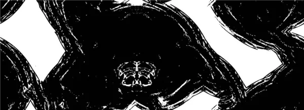 Abstraktní Grunge Pozadí Černá Bílá Textura — Stockový vektor