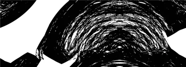 Beton Yüzeyde Sıkıntılı Bir Boya Var Siyah Beyaz Çizikler — Stok Vektör