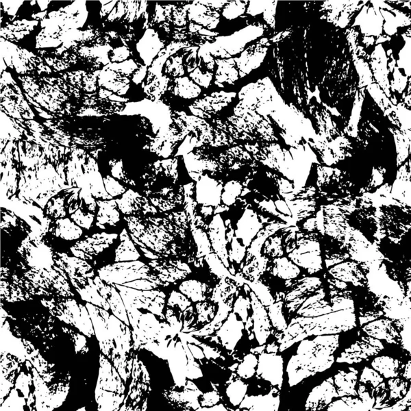 Abstrakte Abbildung Von Kratzern Schwarz Weiß Tapete — Stockvektor