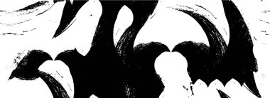 soyut dizaynlı yaratıcı siyah beyaz desen           