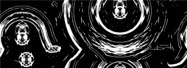 soyut dizaynlı yaratıcı siyah beyaz desen           