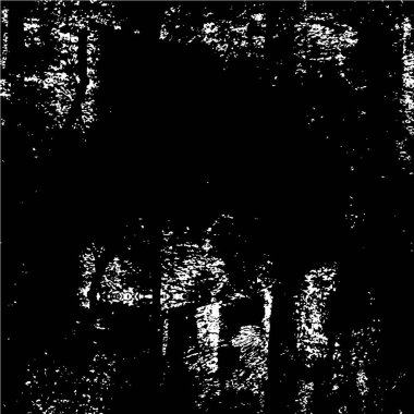 Grunge üst üste biniyor. Soyut siyah-beyaz vektör arkaplanı. Çatlak, leke ve noktalarda kirli desenli tek renkli klasik yüzey. Karanlık korku tarzında eski bir duvar.