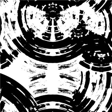 Grunge üst üste biniyor. Soyut siyah-beyaz vektör arkaplanı. Çatlak, leke ve noktalarda kirli desenli tek renkli klasik yüzey. Karanlık korku tarzında eski bir duvar.