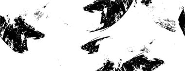 Grunge üst üste biniyor. Soyut siyah-beyaz vektör arkaplanı. Çatlak, leke ve noktalarda kirli desenli tek renkli klasik yüzey. Karanlık korku tarzında eski bir duvar.