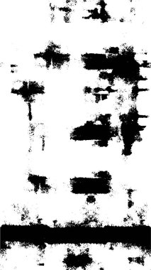 Grunge üst üste biniyor. Soyut siyah-beyaz vektör arkaplanı. Çatlak, leke ve noktalarda kirli desenli tek renkli klasik yüzey. Karanlık korku tarzında eski bir duvar.