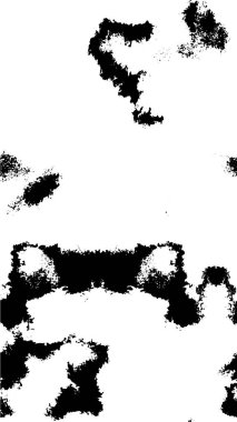 Grunge üst üste biniyor. Soyut siyah-beyaz vektör arkaplanı. Çatlak, leke ve noktalarda kirli desenli tek renkli klasik yüzey. Karanlık korku tarzında eski bir duvar.