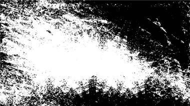 Abstract black and white vector background. Monochrome vintage surface with dirty pattern in cracks, spots, dots