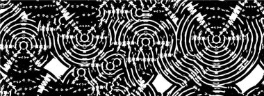 tasarım ve dekorasyon için monokrom soyut desen