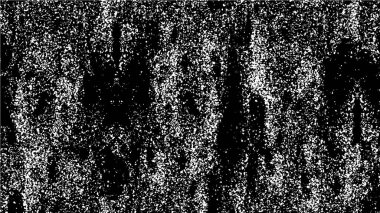 Vektör grunge dokusu. Siyah beyaz arka plan. Soyut monokrom resim koyu tonlarda solmuş bir efekt içerir