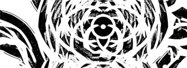 Çizik ve çiziklerle dolu siyah beyaz bir arka plan. Soyut vektör illüstrasyonu.