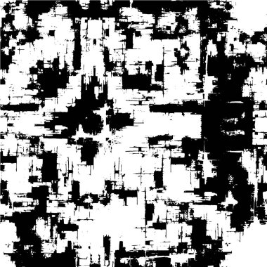 Çizik ve çiziklerle dolu siyah beyaz bir arka plan. Çizik vektör illüstrasyonu.