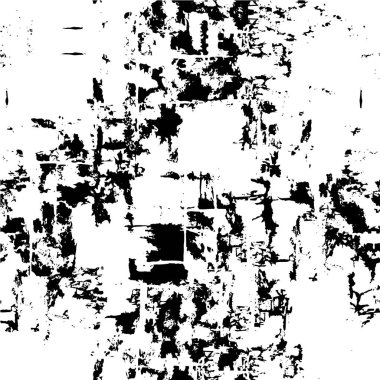 Stresli örtülü doku. Soyulmuş asfalt ile çatlamış beton arka plan. Grunge 'un arka planı. soyut vektör illüstrasyonu