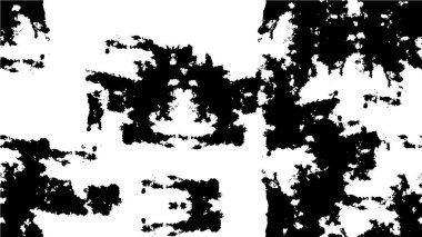 Vektör grunge dokusu. Siyah beyaz arka plan. Soyut monokrom resim koyu tonlarda solmuş bir efekt içerir